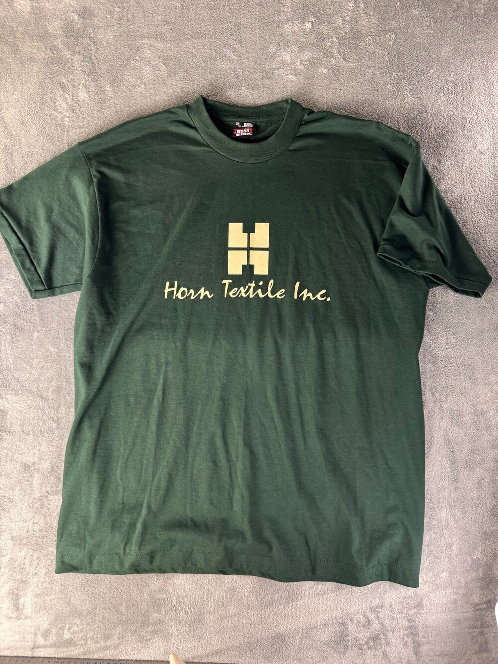vintage fruit of the loom horn textile inc usa made t-shirt men’s xl